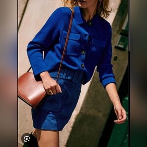 Sezane Betty Cardigan - Bright Blue